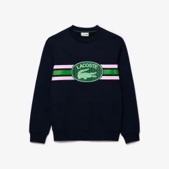 Sweatshirts | LACOSTE Sweatshirt Loose Fit Imprime Monogramme En Molleton