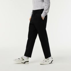 Pantalons & Shorts | LACOSTE Pantalon Chino Fusele En Coton Stretch