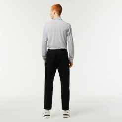 Pantalons & Shorts | LACOSTE Pantalon Chino Fusele En Coton Stretch