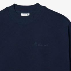 Sweatshirts | LACOSTE Sweatshirt Oversize Fit En Pique Double-Face