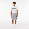 Pantalons & Shorts | LACOSTE Short Jogger En Molleton Avec Message Brode