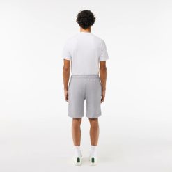 Pantalons & Shorts | LACOSTE Short Jogger En Molleton Avec Message Brode