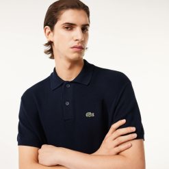 Pullovers | LACOSTE Pull Col Polo En Coton Biologique