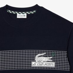 T-Shirts | LACOSTE T-Shirt Homme Lacoste Oversize Fit Imprime Inspiration Tennis