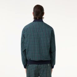 Manteaux & Vestes | LACOSTE Blouson Harrington A Carreaux En Tissu Deperlant