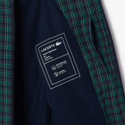 Manteaux & Vestes | LACOSTE Blouson Harrington A Carreaux En Tissu Deperlant