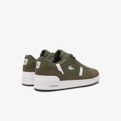 Sneakers | LACOSTE Sneakers T-Clip Homme En Cuir Bicolores