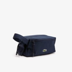 Portefeuilles & Petite Maroquinerie | LACOSTE Trousse De Toilette Neocroc Zippee Unie Avec Poche Sur Le Devant