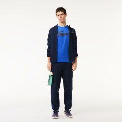 Vetements De Sport | LACOSTE T-Shirt Lacoste Sport En Jersey Respirant Imprime Crocodile 3D