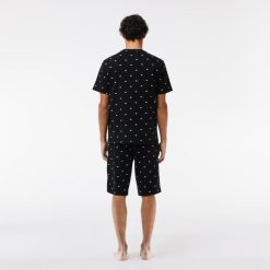 Sous-Vetements & Vetements D'Interieur | LACOSTE Ensemble De Pyjama Homme Lacoste Avec Imprime Crocodile En Jersey