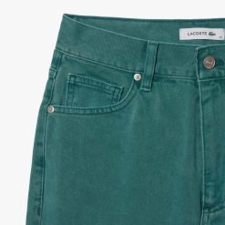 Pantalons & Shorts | LACOSTE Jean Straight Fit En Denim De Coton Eco-Teint