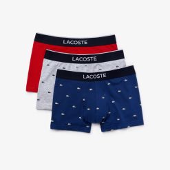 Sous-Vetements & Vetements D'Interieur | LACOSTE Lot De 3 Boxers Courts Casual Signature