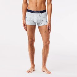 Sous-Vetements & Vetements D'Interieur | LACOSTE Lot De 3 Boxers Courts Casual Signature