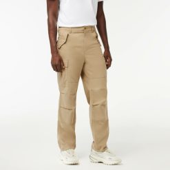 Pantalons & Shorts | LACOSTE Pantalon Cargo Straight Fit En Coton