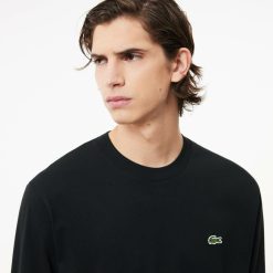 T-Shirts | LACOSTE T-Shirt Manches Longues En Jersey De Coton