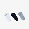 Vetements De Sport | LACOSTE Lot De 3 Paires De Chaussettes Basses Sport