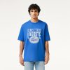 T-Shirts | LACOSTE T-Shirt Loose Fit En Jersey De Coton Avec Imprime