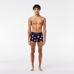 Sous-Vetements & Vetements D'Interieur | LACOSTE Lot De 3 Boxers Courts Avec Marquages Contrastes