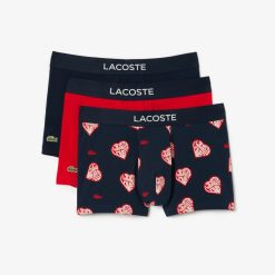 Sous-Vetements & Vetements D'Interieur | LACOSTE Lot De 3 Boxers Courts Avec Marquages Contrastes