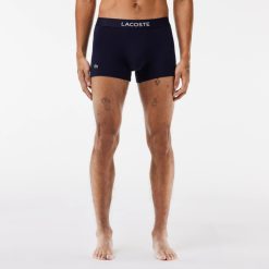 Sous-Vetements & Vetements D'Interieur | LACOSTE Lot De 3 Boxers Courts Avec Marquages Contrastes