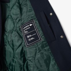 Manteaux & Vestes | LACOSTE Veste Varsity En Laine Premium Avec Badge