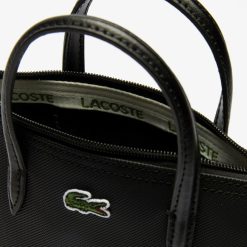 Sacs A Bandouliere | LACOSTE Mini Sac Cabas Zippe L.12.12 Concept Petit Pique Uni