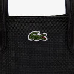 Sacs A Bandouliere | LACOSTE Mini Sac Cabas Zippe L.12.12 Concept Petit Pique Uni