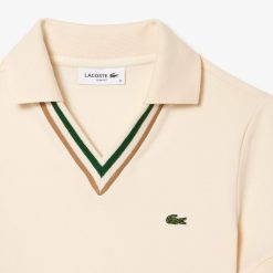 Polos | LACOSTE Polo Slim Fit Col V En Petit Pique Extensible