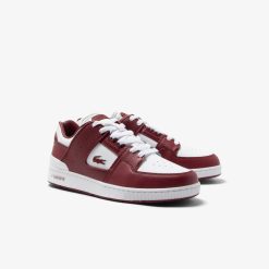 Sneakers | LACOSTE Sneakers Court Cage Homme En Cuir Avec Oeillets