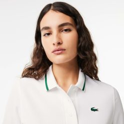 Vetements De Sport | LACOSTE Polo Sport Avec Col Raye Contraste En Pique