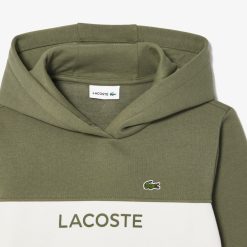 Vetements Fille | LACOSTE Sweatshirt A Capuche Enfant Lacoste En Molleton Coton Biologique