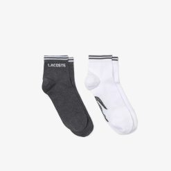 Vetements De Sport | LACOSTE Lot De 2 Paires De Chaussettes Basses Lacoste Sport En Coton