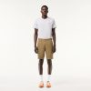 Pantalons & Shorts | LACOSTE Bermuda Slim Fit Uni En Coton Stretch