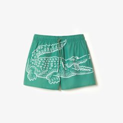 Maillots De Bain | LACOSTE Short De Bain Homme Lacoste Imprime Crocodile