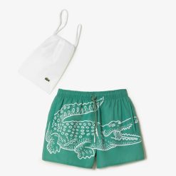 Maillots De Bain | LACOSTE Short De Bain Homme Lacoste Imprime Crocodile