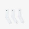 Chaussettes | LACOSTE Lot De 3 Paires De Chaussettes Montantes Lacoste Sport Unies