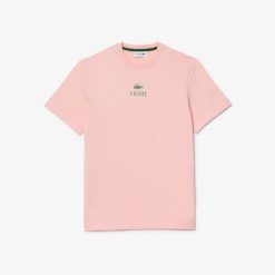 T-Shirts | LACOSTE T-Shirt Regular Fit Avec Marquage En Jersey De Coton