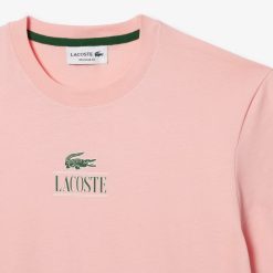 T-Shirts | LACOSTE T-Shirt Regular Fit Avec Marquage En Jersey De Coton