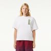 T-Shirts | LACOSTE T-Shirt Oversize Imprime Crocodiles Iconiques