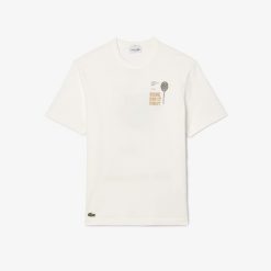 T-Shirts | LACOSTE T-Shirt En Petit Pique Avec Motif Brevet Au Dos