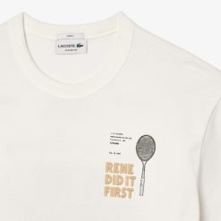 T-Shirts | LACOSTE T-Shirt En Petit Pique Avec Motif Brevet Au Dos