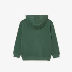 Vetements Fille | LACOSTE Sweatshirt A Capuche Avec Imprime