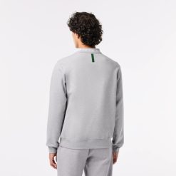 Sweatshirts | LACOSTE Sweatshirt Homme Lacoste Avec Col Sigle En Double-Face