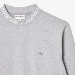 Sweatshirts | LACOSTE Sweatshirt Homme Lacoste Avec Col Sigle En Double-Face