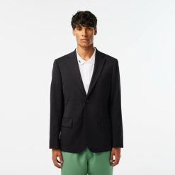 Manteaux & Vestes | LACOSTE Veste Homme Lacoste Slim Fit En Laine Extensible