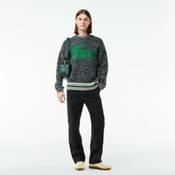 Pullovers | LACOSTE Pull En Laine Moulinee Loose Fit