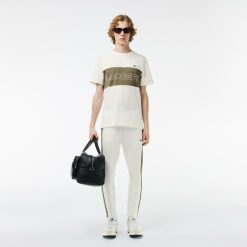 T-Shirts | LACOSTE T-Shirt Color-Block Regular Fit Imprime Lacoste