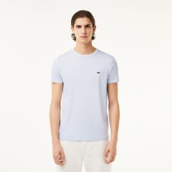 T-Shirts | LACOSTE T-Shirt Col Rond En Jersey De Coton Pima Uni