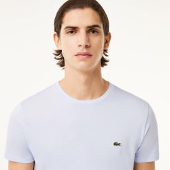 T-Shirts | LACOSTE T-Shirt Col Rond En Jersey De Coton Pima Uni