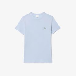 T-Shirts | LACOSTE T-Shirt Col Rond En Jersey De Coton Pima Uni